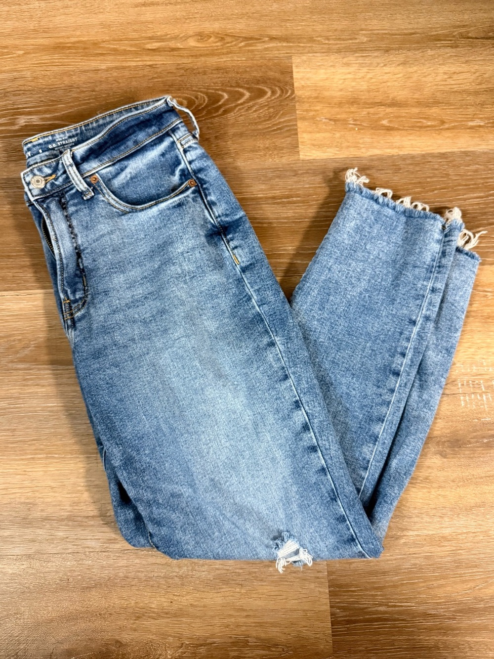 Old Navy OG Straight Ripped Jeans, sz 8